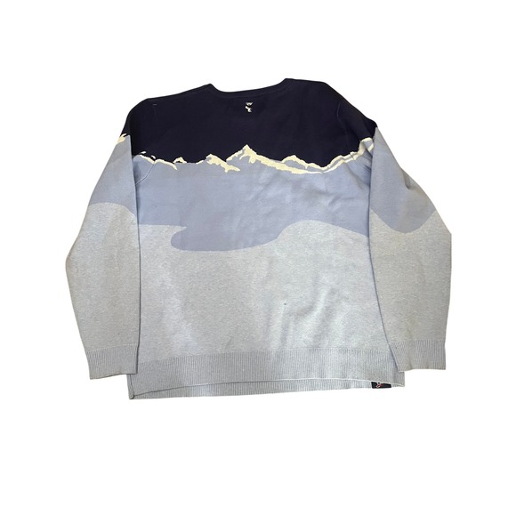 Grateful Dead Section 119 Skiing Bear Mountain Knit Sweater Mens 2XL Blue New - Picture 3 of 5